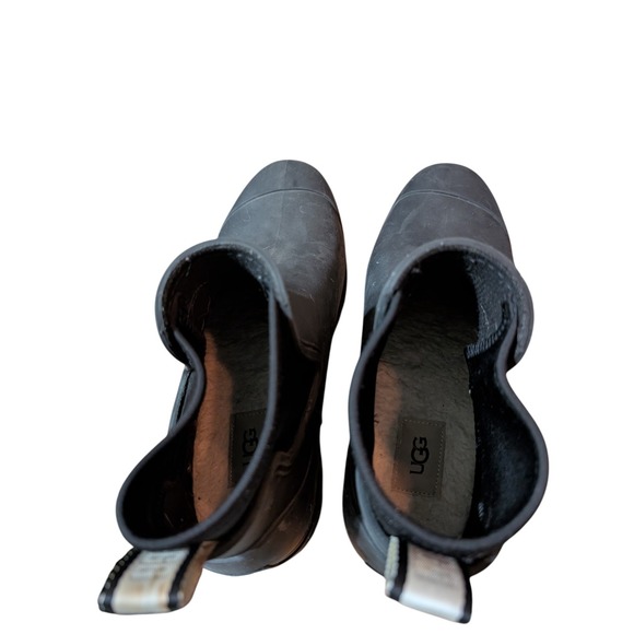 UGG Droplet Women's Waterproof Rubber Ankle Boots – Black – W 11 - Picture 9 of 11